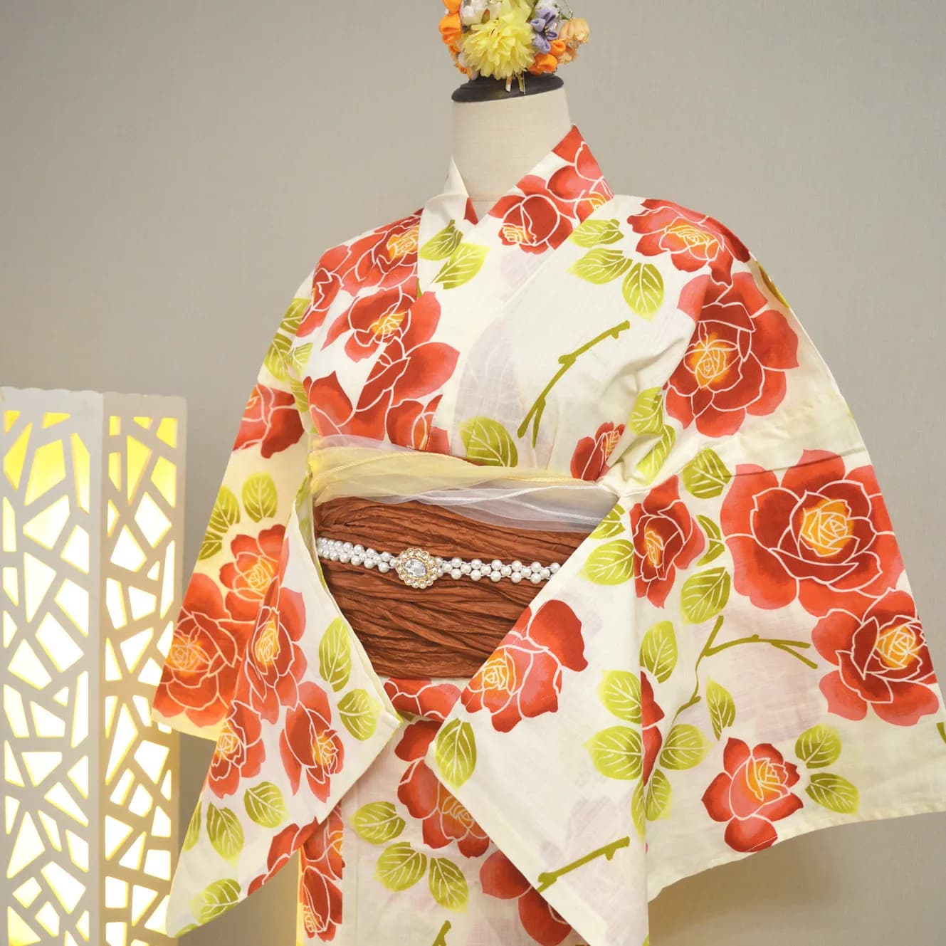 Traditional Style Women's Kimono Bathrobe Pure Cotton Fabric Travel Photography Yukata City Tina18 Chinese Production Spring ...