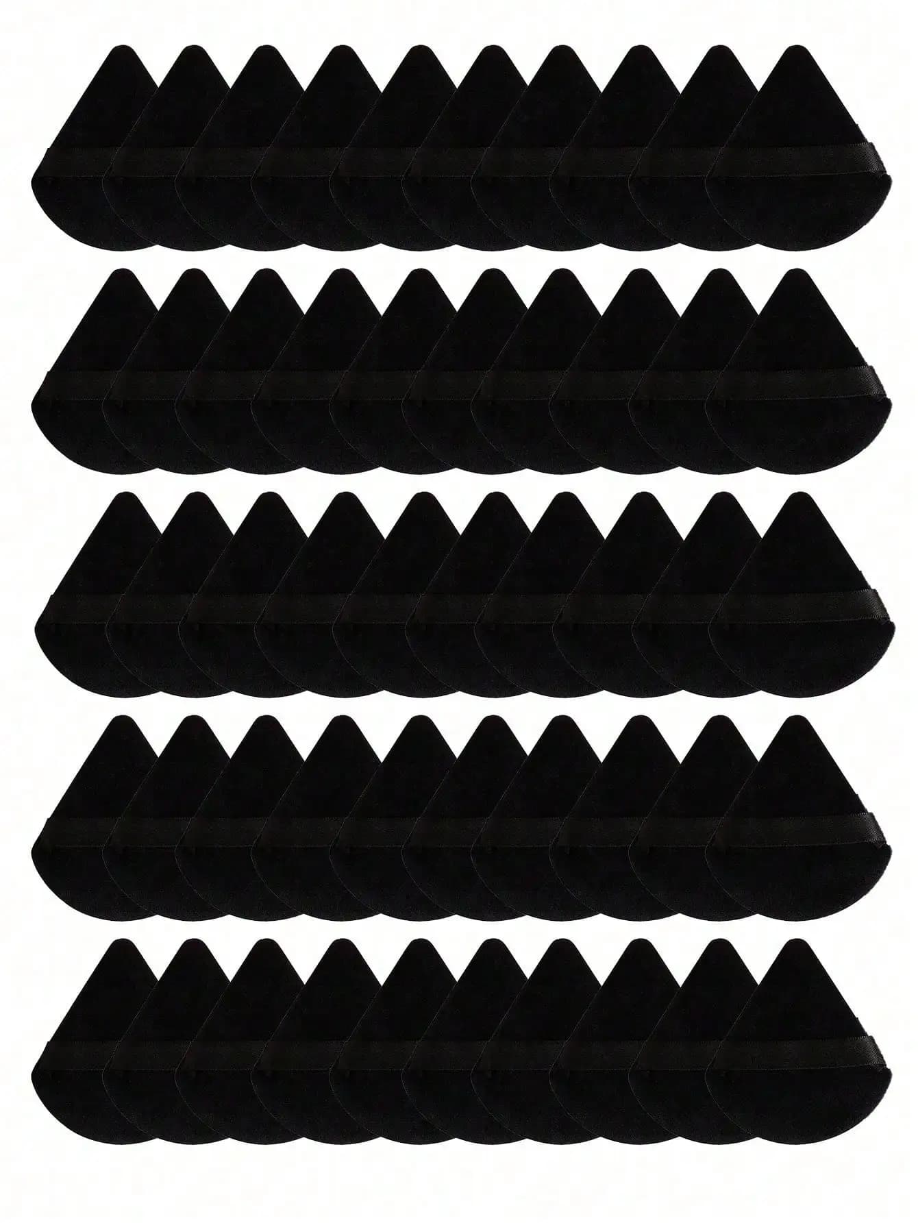 50/40/30/20/10/5 triangular velvet sponges, reusable sponges, facial and eye makeup sponges, makeup tools with powder foundation