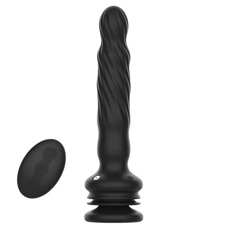 Vibratore anale con perline rotanti telecomandate con base di aspirazione 7 modalità Massaggiatore prostatico Giocattolo personalizzato con dildo OEM per uomini e donne