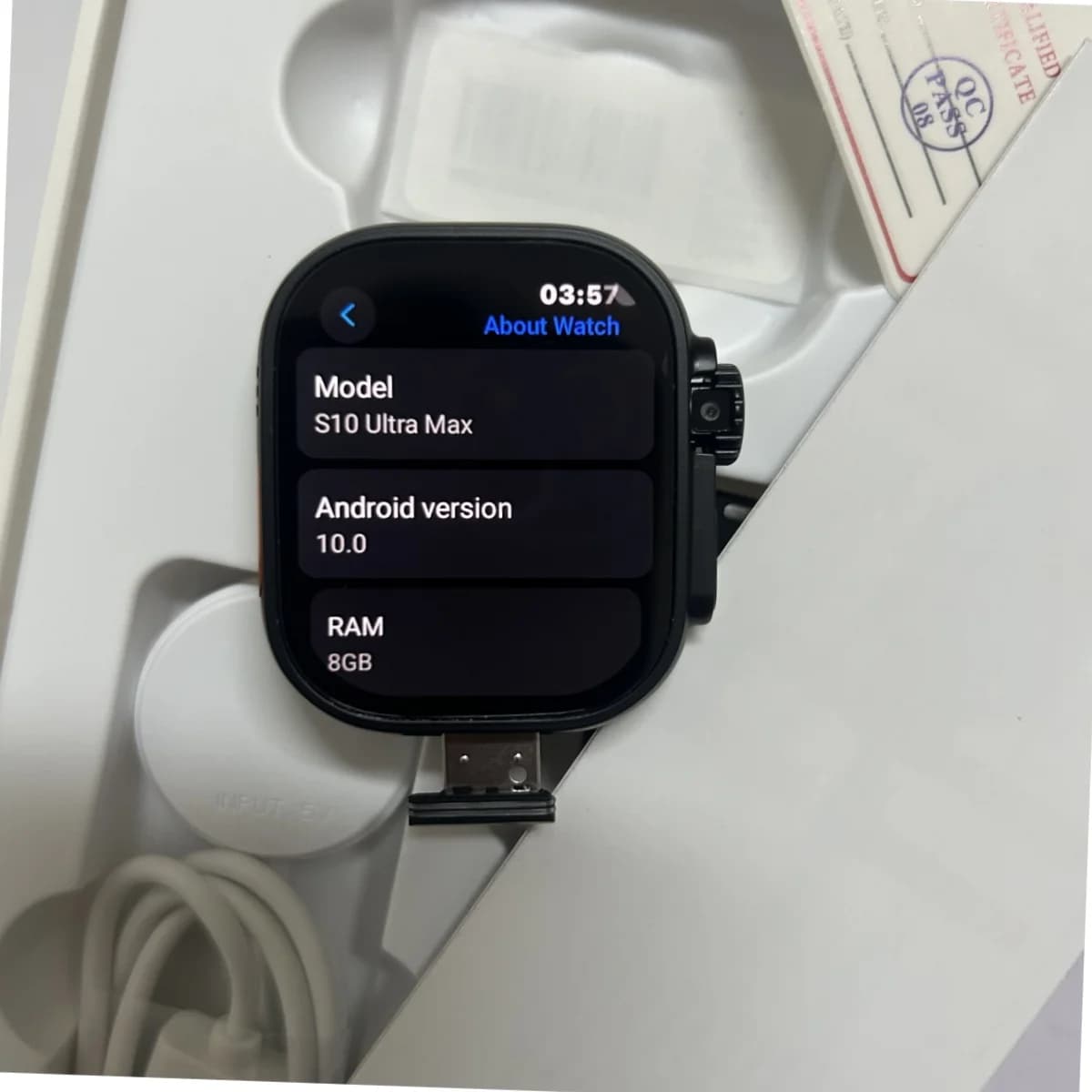 Smartwatch S10 Ultra MAX 4G with Android System 10.0, Rotating Camera, 256GB ROM, WiFi, GPS, Slot SIM, 2.26''' Amoled Display, Play Store
