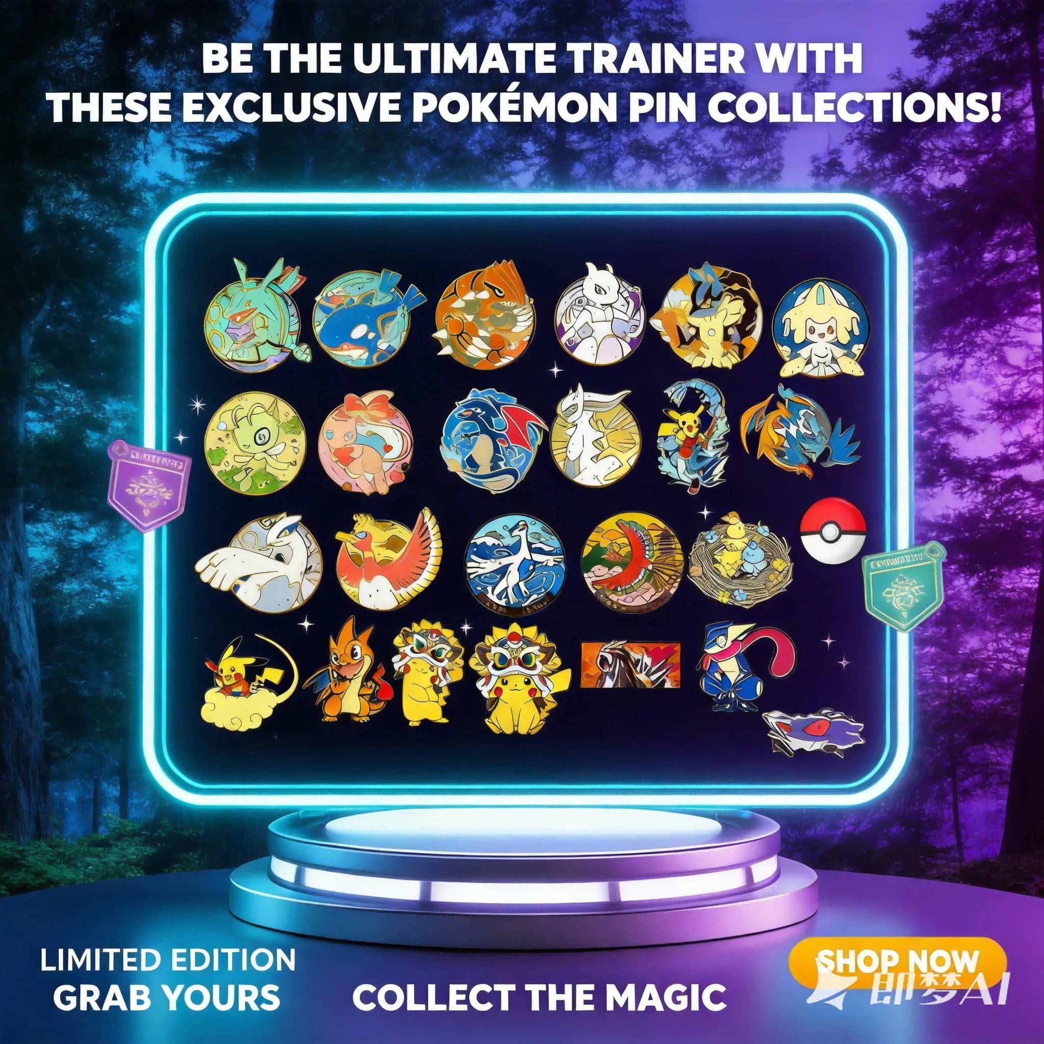Spilla Distintiva Anime Giapponese Pokémon Carina per Zaino, Spille a Cartone Animato per Borse Scolastiche, Abbigliamento, Regali per Amici, Kawaii