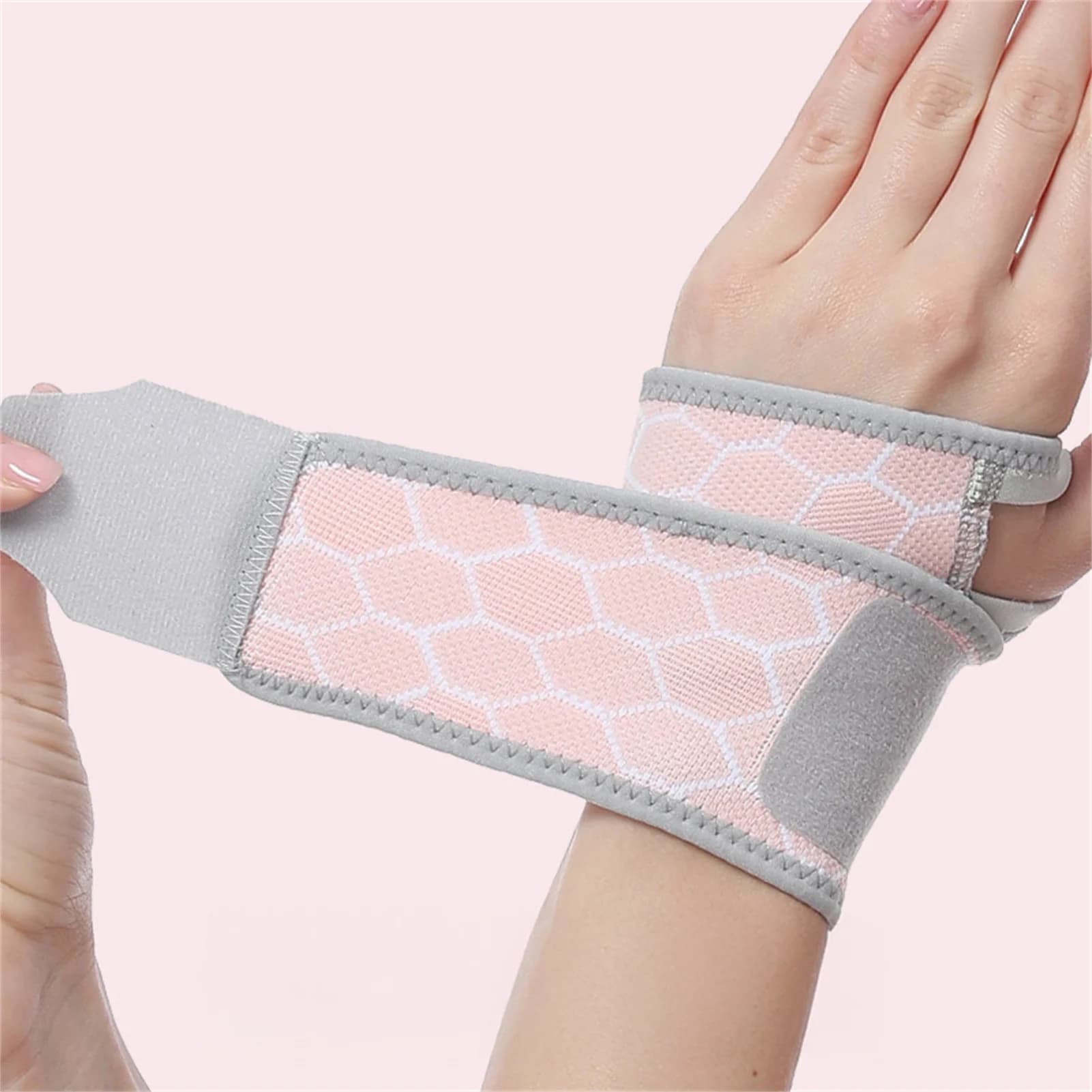 Supporto Elastico Traspirante per Polso con Cinturino Regolabile per Tendinite, Artrite, Sollievo dal Dolore, per Mano Destra o Sinistra, per Sport