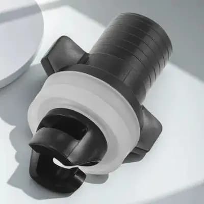 Hr Valve Adapter Screw-on Kayak Accessory Valve Air Pump Connector for Inflatable Boats Paddle Board Foot Pumps Tight Seal