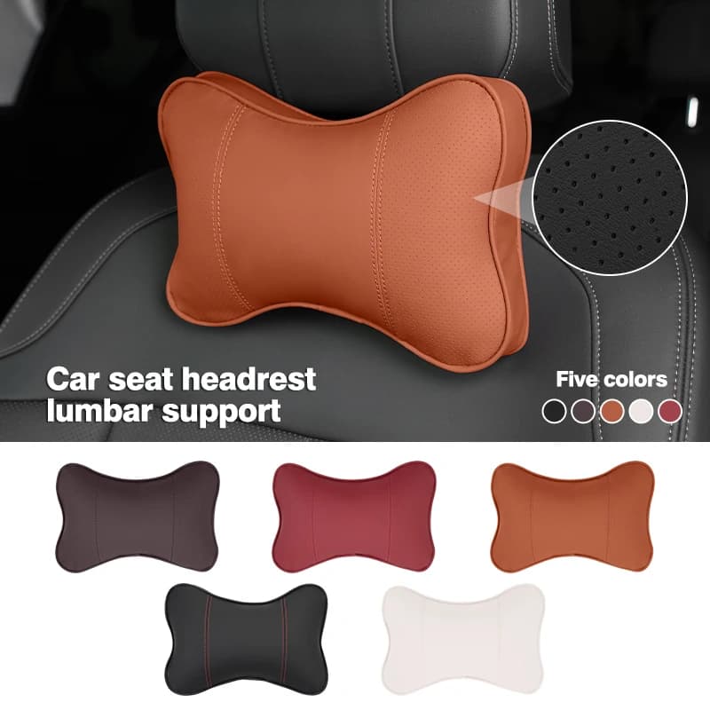 Universal Car Seat Headrest Neck Pillow Lumbar Support Cushion For NO