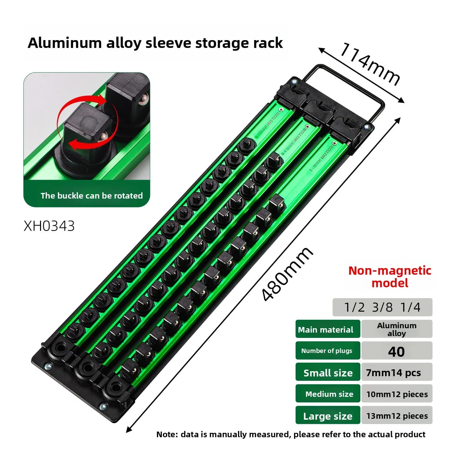 Magnetic Support for Compass Keys - Multifunctional Tools Door in Aluminum Alloy with Wall Sliding Binary