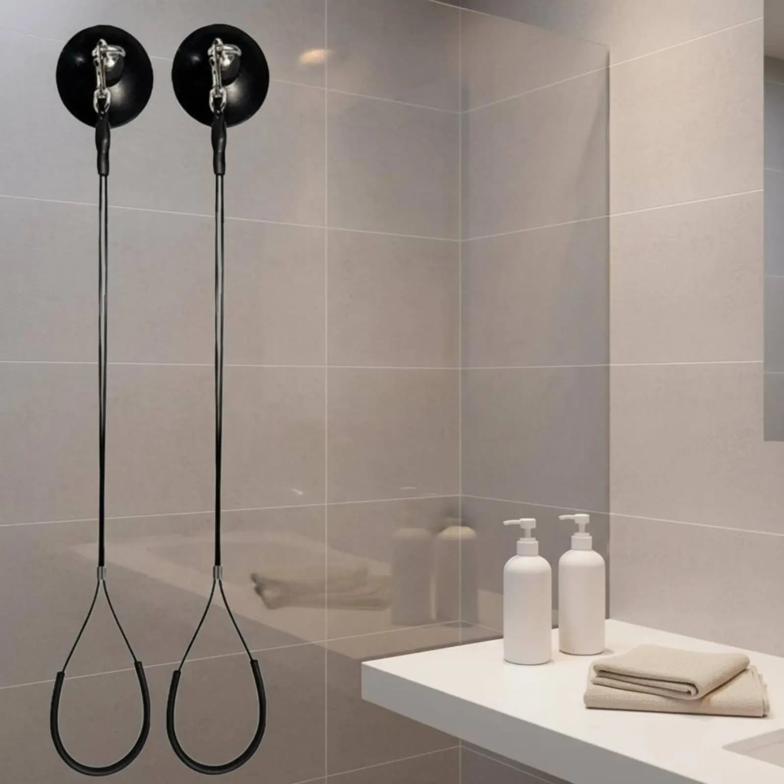 Collare in schiuma con anello di contenimento per toelettatura cani, supporto a ventosa, dispositivo di fissaggio per animali domestici, imbracatura portatile per il bagno