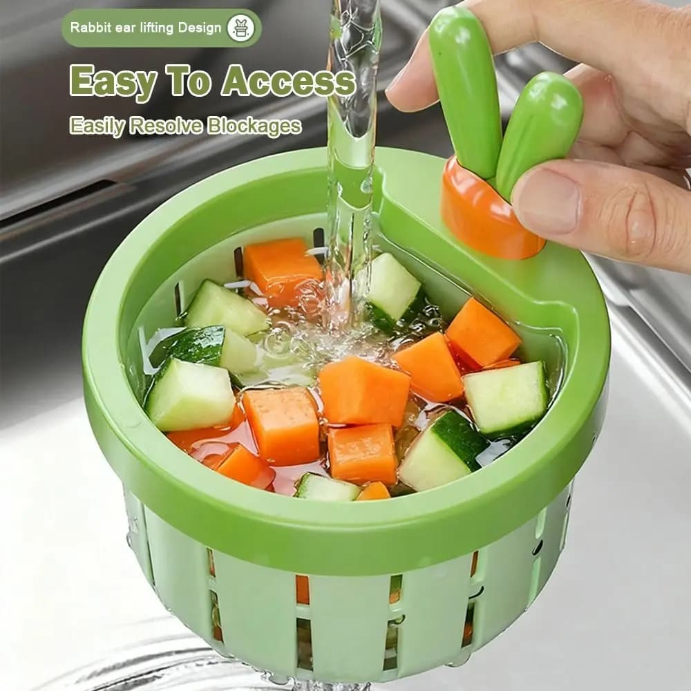 Anti-intasamento Lavello Della Cucina Scarico Filtro A Prova di Perdite Catcher Rifiuti Alimenti Spina Filtro Cestello Facile Pulizia Raccoglitore di Rifiuti Filtro
