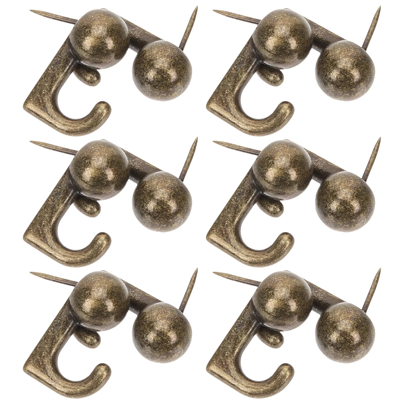 30Pcs Premium Metal Push Pin Hook Functional Aesthetic Thumb Tacks for Cork Board Wall Mounting Small Items Easy Install