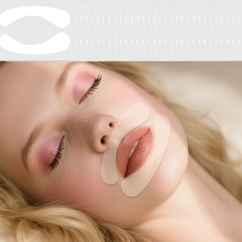 1 paio di cerotti per labbra e collagene per il viso, leviganti invisibili per la linea delle labbra, cura autoadesiva per viso e labbra per Beige sensibile