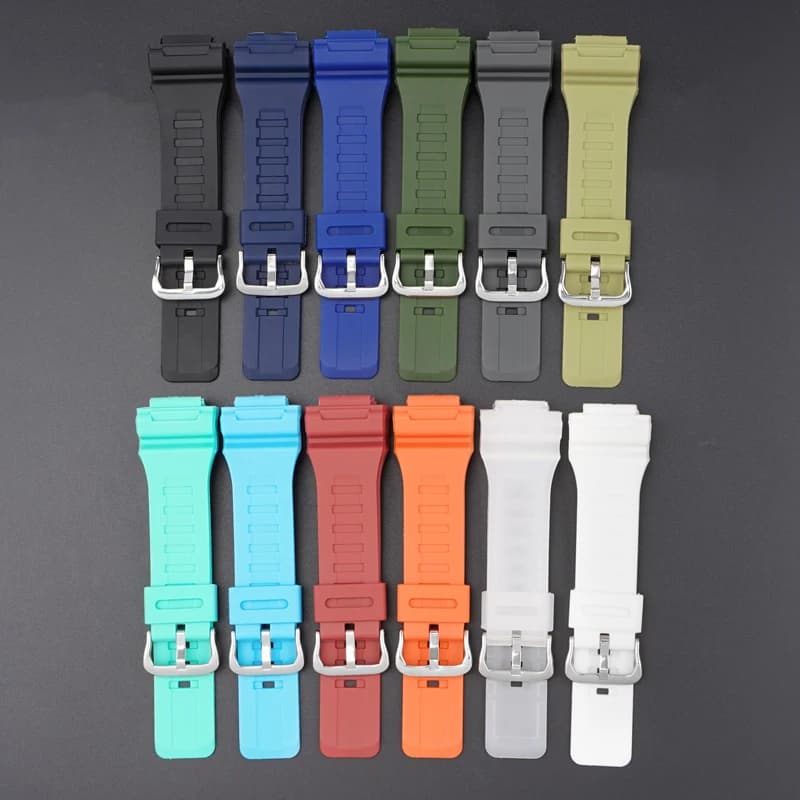 Silicone Strap for Casio G-Shock AQ-S810W S800W AE-1200 AEQ-110 MCW-200H W-216H Men Resin Rubber Sport Watch Band Bracelet