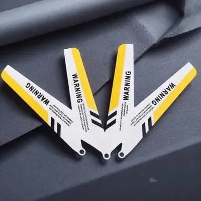 Set Completo di Ricambi per Elicottero RC S107 S107g, Set Giallo con Pale Principali, Pale di Coda e Decorazioni per Coda