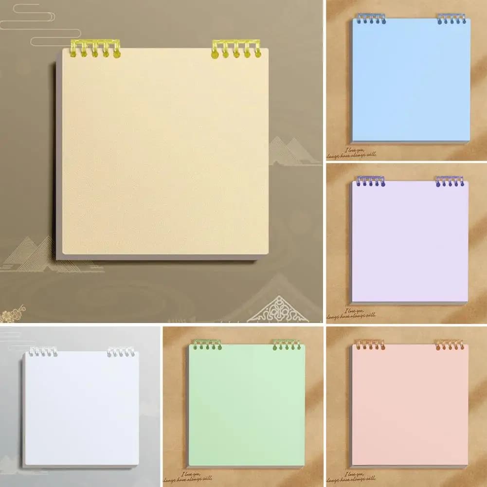 180-degree Flat Notebook Loose-leaf Notebook with Thickened Paper Lines Squares Home Study Diary Journal Office Supplies