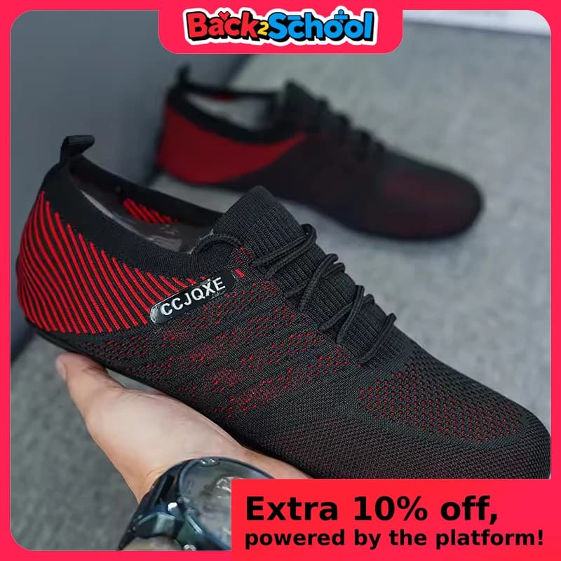 YRZL Men's Moccasins Thin Bottom Summer Mesh Shoes Breathable Lightweight Non-slip Guide Comfortable and casual walking shoes for men