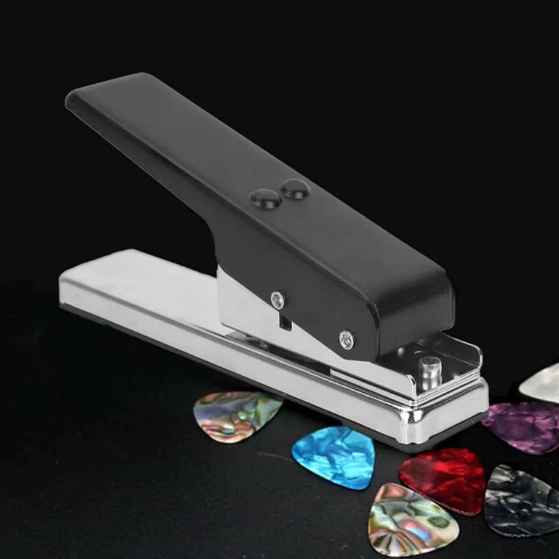 Strumento per Creare Plettri per Chitarra e Basso con 2 Stampi, Accessorio Fai-da-Te
