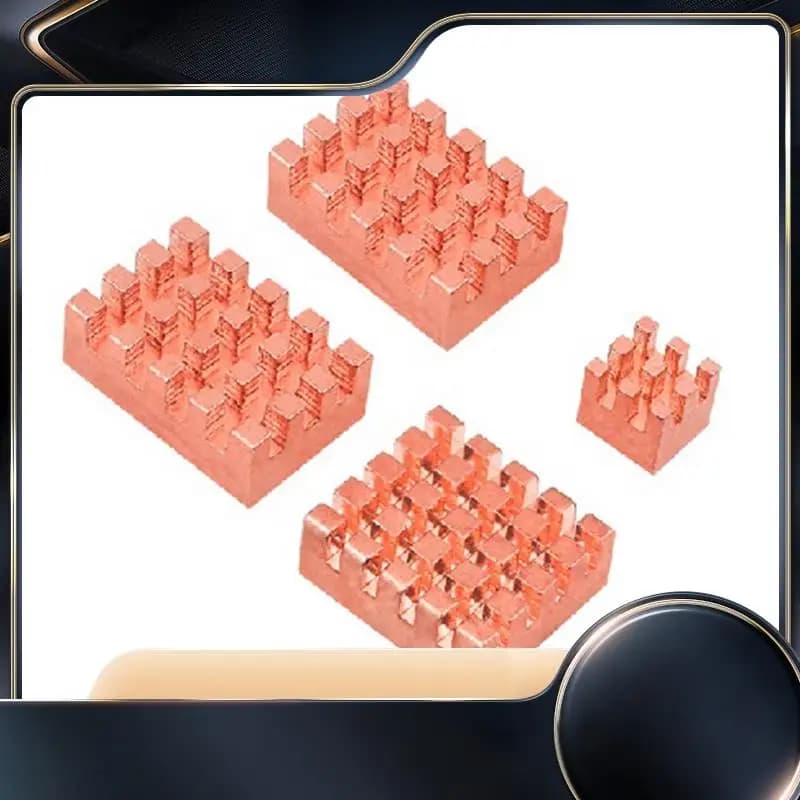 8-piece heat sink CPU cooling device with thermal tape as shown for Raspberry Pi 5-N34R