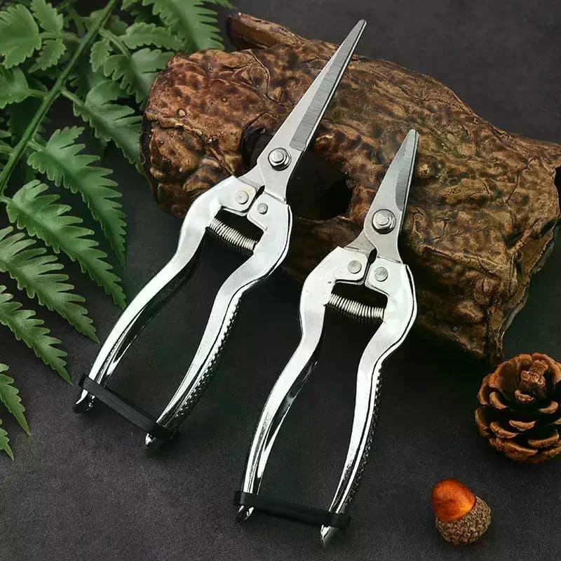 Pruning Shears Precision Blades Non Slip Handles & Durable For Garden Trimming Branches Fruit Stainless Steel