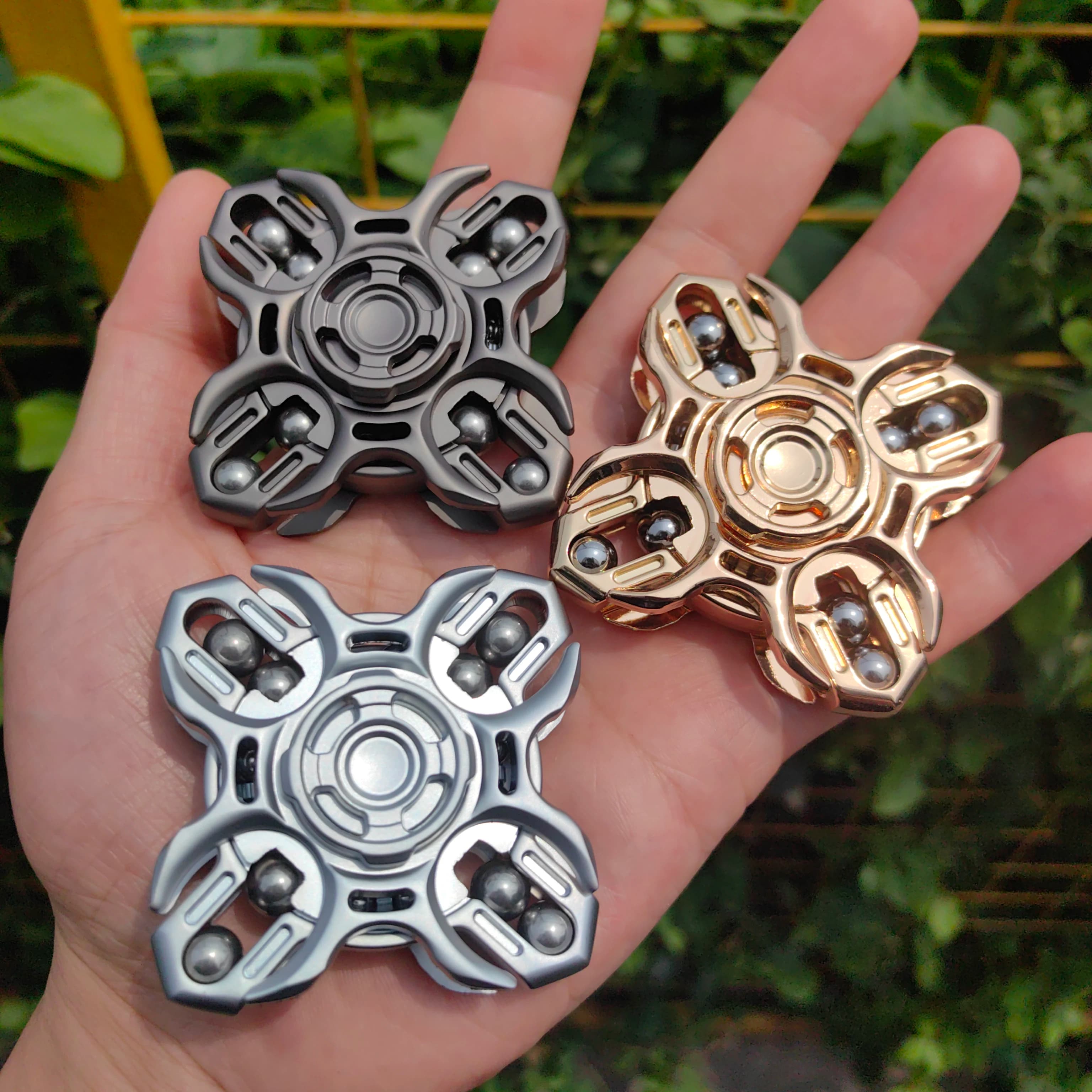 Cursori EDC Fidget, giroscopio con diapason, giocattoli antistress per adulti, migliorano la concentrazione e il rilassamento, lungo S