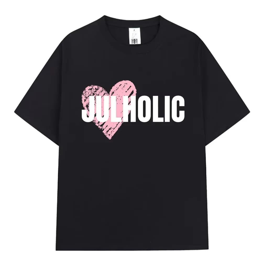 T-Shirt Rapper Jul Love, Abbigliamento Uomo e Donna, Moda Pop Musicale, Maglietta Casual in Cotone a Maniche Corte Oversize, Streetwear