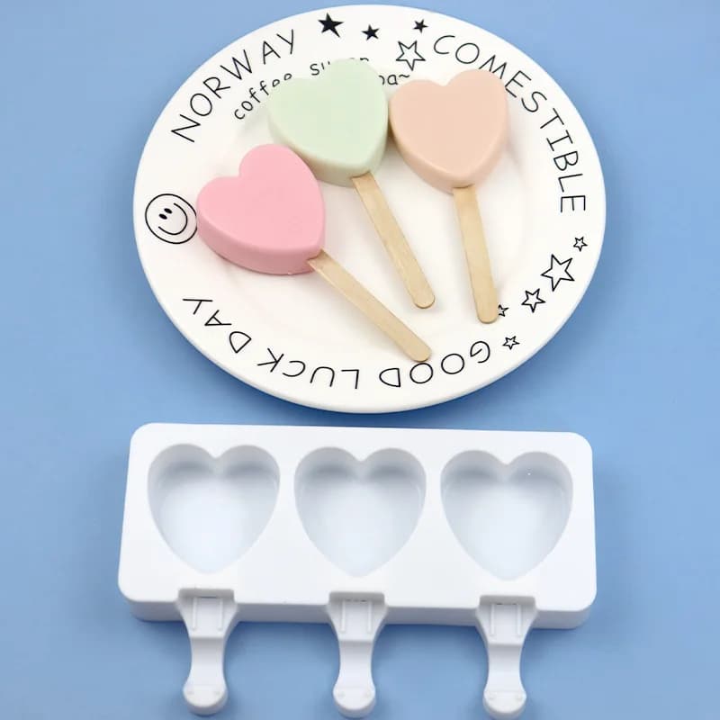 Stampo in silicone 3-in-1 per gelato alla francese, stampo fai da te per gelato senza bastoncino, articoli per la casa
