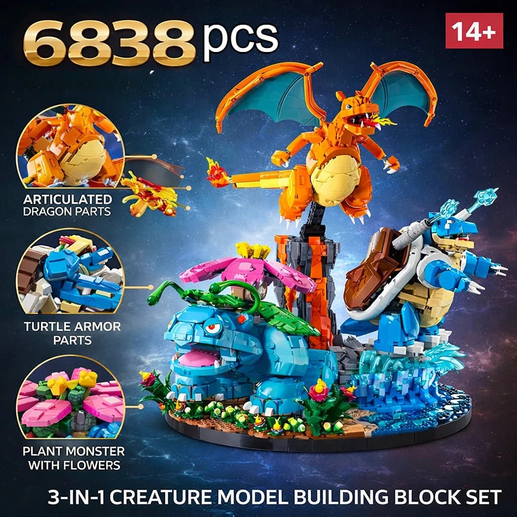2026 DISPONIBILE 6848 PEZZI SET DI FIGURE DA BATTAGLIA 3 IN 1 COMPATIBILE CON 72153, MODELLO DA COSTRUZIONE CON MATTONCINI, GIOCATTOLI, REGALI DI NATALE E DI COMPLEANNO