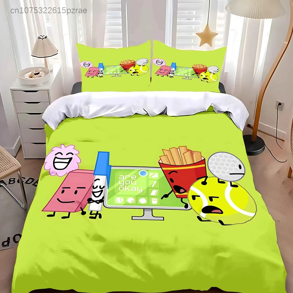 Duvet Cover Pillowcase Bedding Set Adult Boy Girl Bedroom Children Gift Single Double Large Size B-Battle For D-Dream I-Island