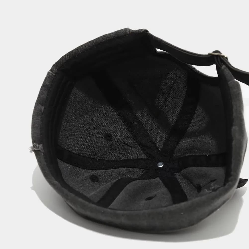 Cappello Senza Visiera con Orecchie di Gatto in Cotone, Berretto Traspirante Lavato Stile Vintage, Cappello Beanie Tinta Unita