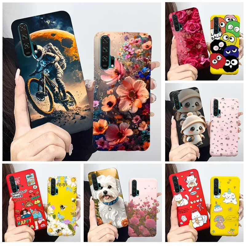 Per Honor 20 Pro Custodia Honor20 Pro Custodia morbida in silicone TPU posteriore Custodia per telefono Panda simpatico cartone animato per Huawei Honor 20 Pro Coque Funda