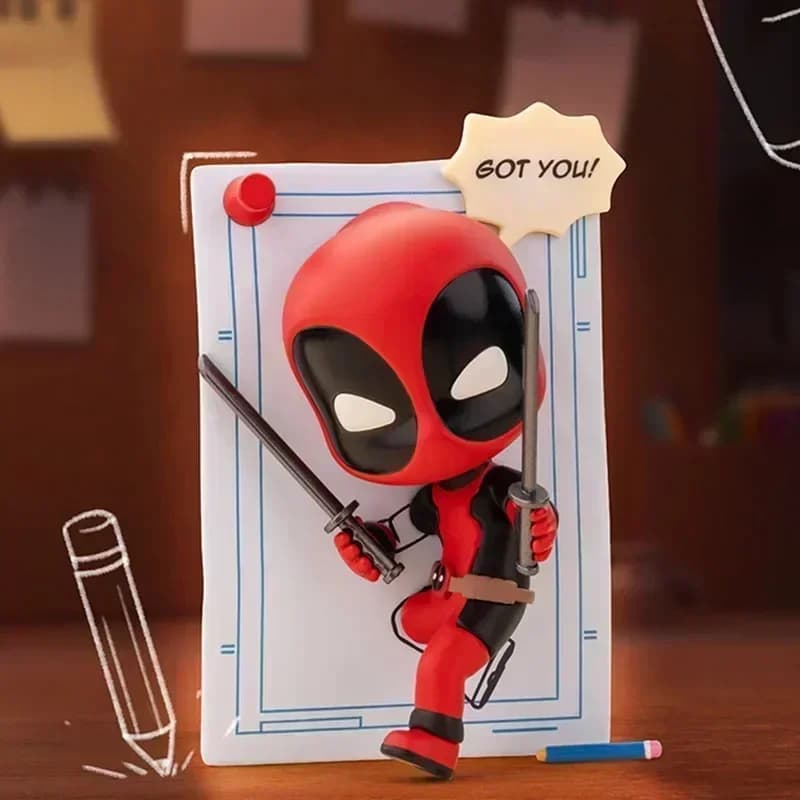 POP MART Marvel Deadpool Series Blind Box Guess Bag Mystery Box Toys Doll Cute Anime Figure Ornaments Gift