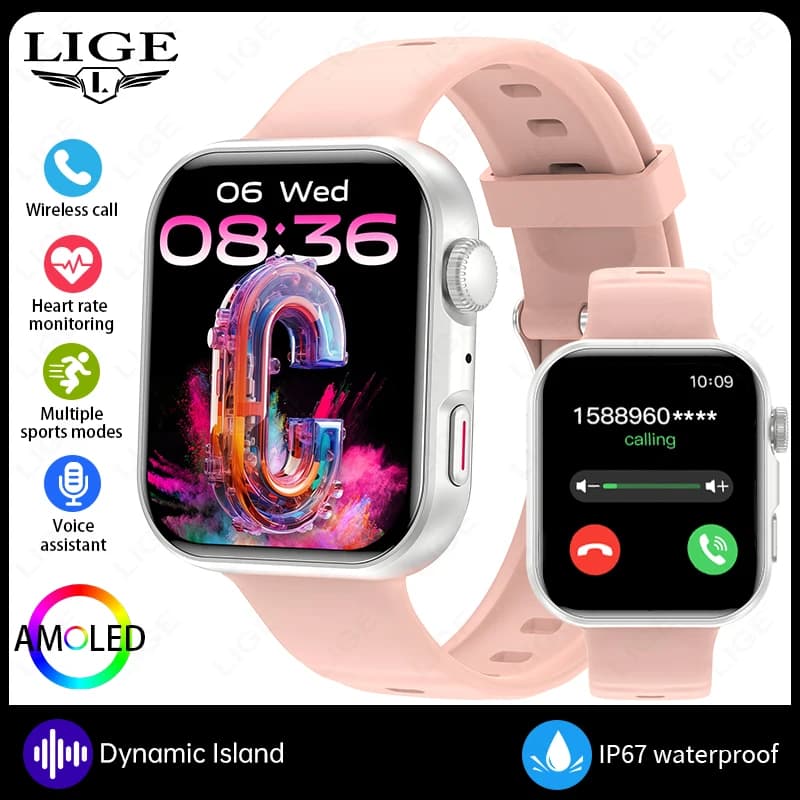 Low Power Sports Smart Watch 2026 New Bluetooth Call Waterproof Call Reminder Full Touch Screen Fitness Smartwatch Men Women