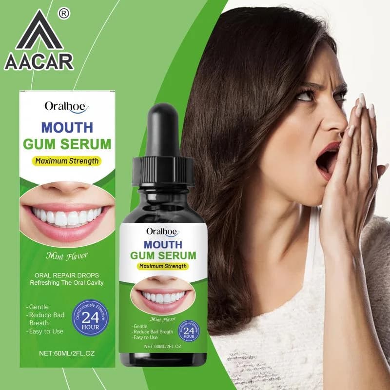 Bad Breath Treatment Drops Remove Dental Plaque Stains Relieve Gum Pain Swelling Protect Enamel Cleaning Teeth Whitening Liquid