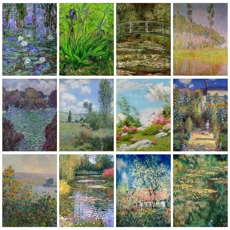 Diamond Painting Abstract Forest Garden Landscape Handmade Mosaic Handmade Artwork Full Round/Square Diamonds For Beginners
