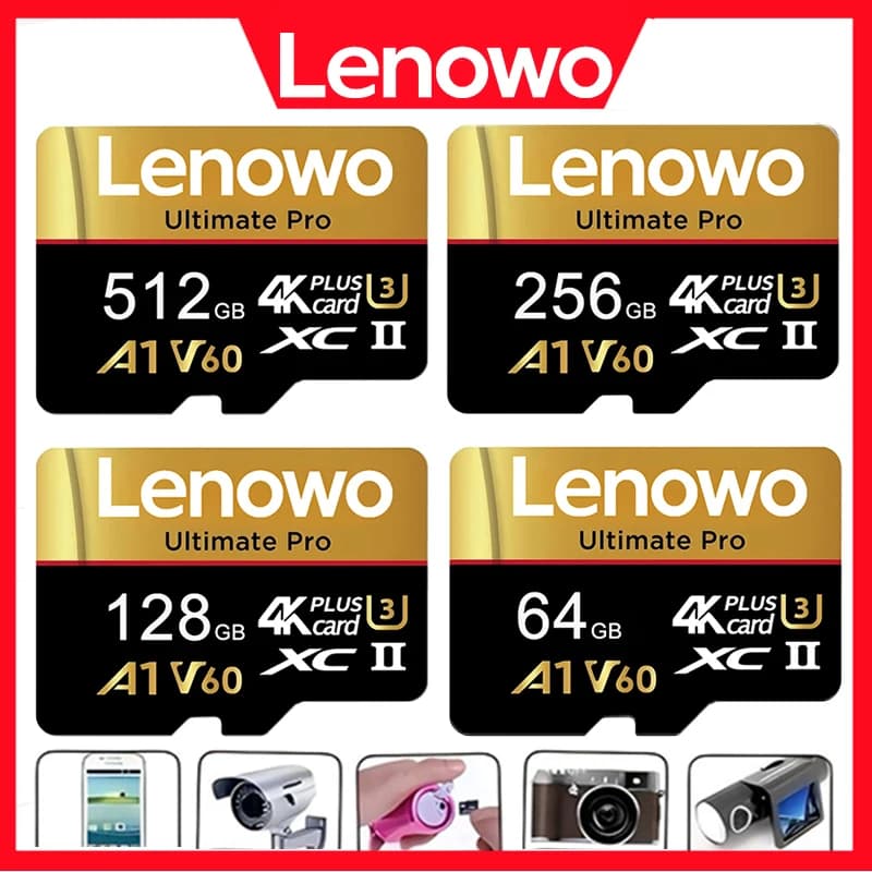 Premium Memory Card 256GB Micro TF SD Card 128GB SD Cards 32GB TF Cards 16GB Temperature Proof A2 for Body Camera/E-Reader