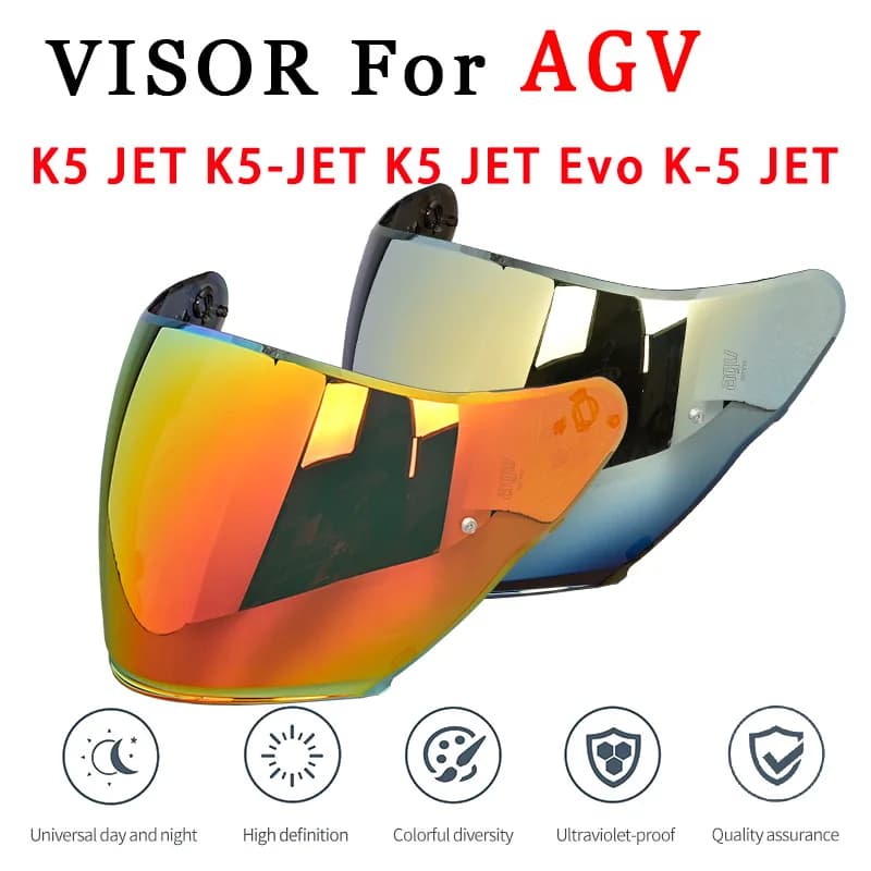 Visiera per casco per AGV K5 JET Scudi per casco Protezione UV Parabrezza Parasole Casco Moto Accessori