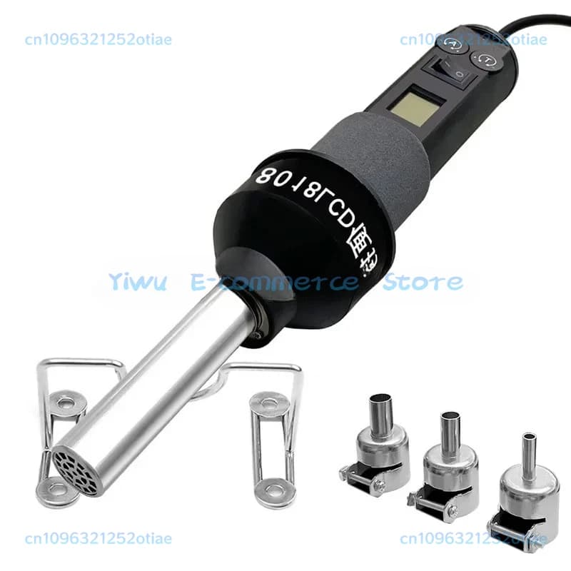 110V 220V LCD Digital Heat Hot Air Gun Desoldering Soldering Station Temperature Adjustable 8018 LCD