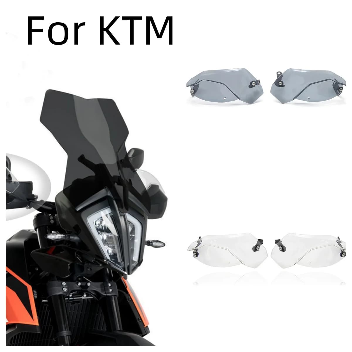 OTILLI Paramani per parabrezza moto per KTM 790 Adventure R Rally Protezione per mano in ABS regolabile Accessori moto