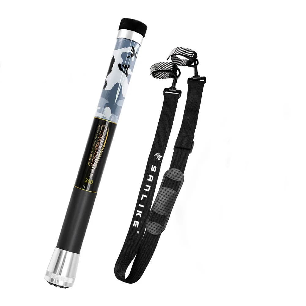 SANLIKE Rete da Pesca con Asta Telescopica 2.4m/3.0m, Manico in Fibra di Vetro, Rete per Catturare Pesci, Attrezzo da Pesca