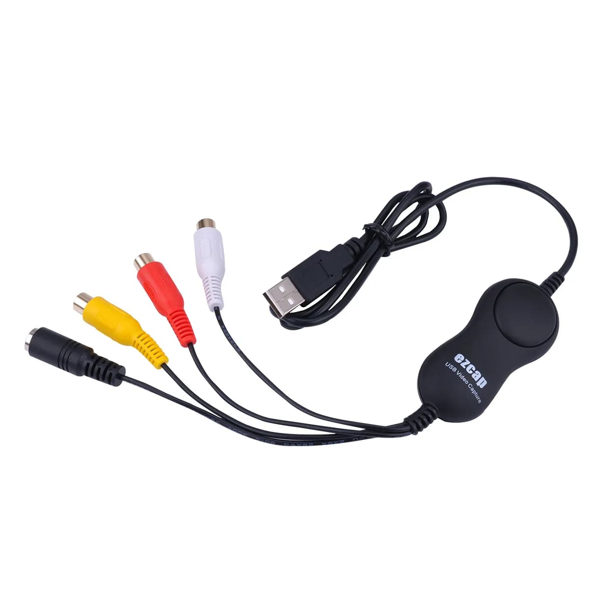 Ezcap 158 USB 2.0 Scheda di acquisizione audio video AV S-Video Registrazione video analogica per lettore VHS V8 Hi8 Videocamera Windows MAC