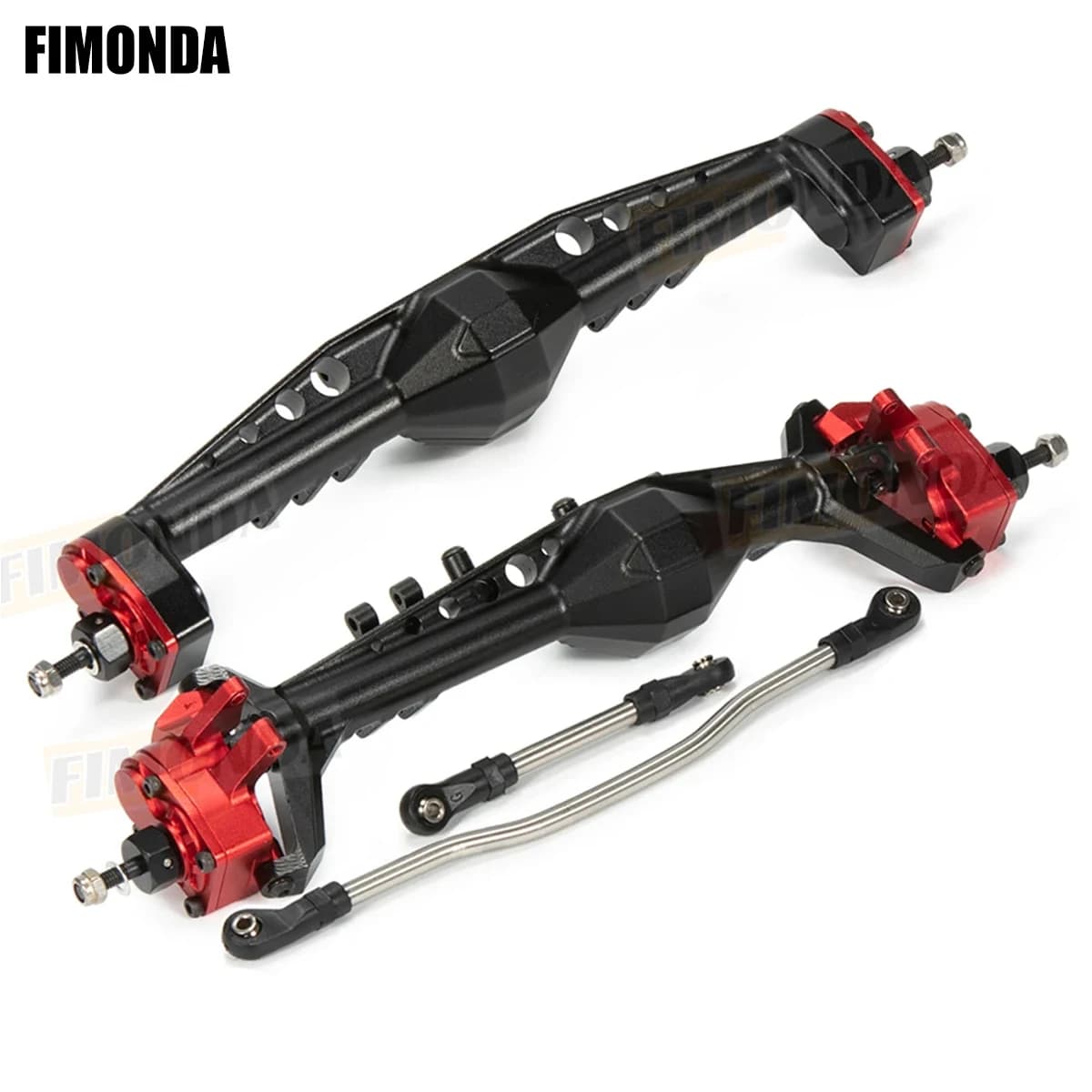Assale Portale F9 in Alluminio con Differenziale Anteriore Offset per Crawler RC 1/10 Capra Gmade R1 Rock Buggy LCG Cheater Rigs 1.9 Shafty