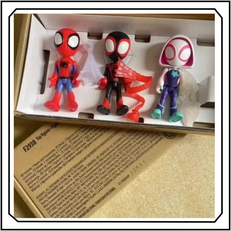 Spider-Man Action Figure Five Person Luxury Set Mask Movable Collection Gifts