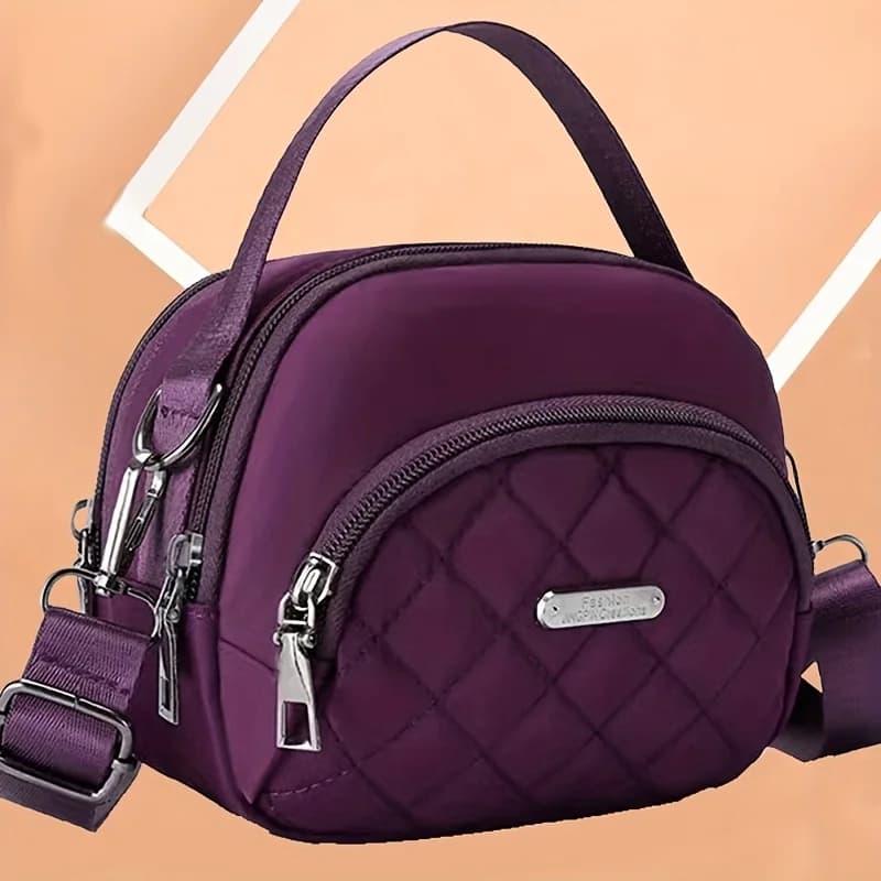 Borsa a tracolla da donna, moda natalizia invernale, leggera, con tracolla regolabile, multitasche, per viaggi, shopping, appuntamenti, regalo