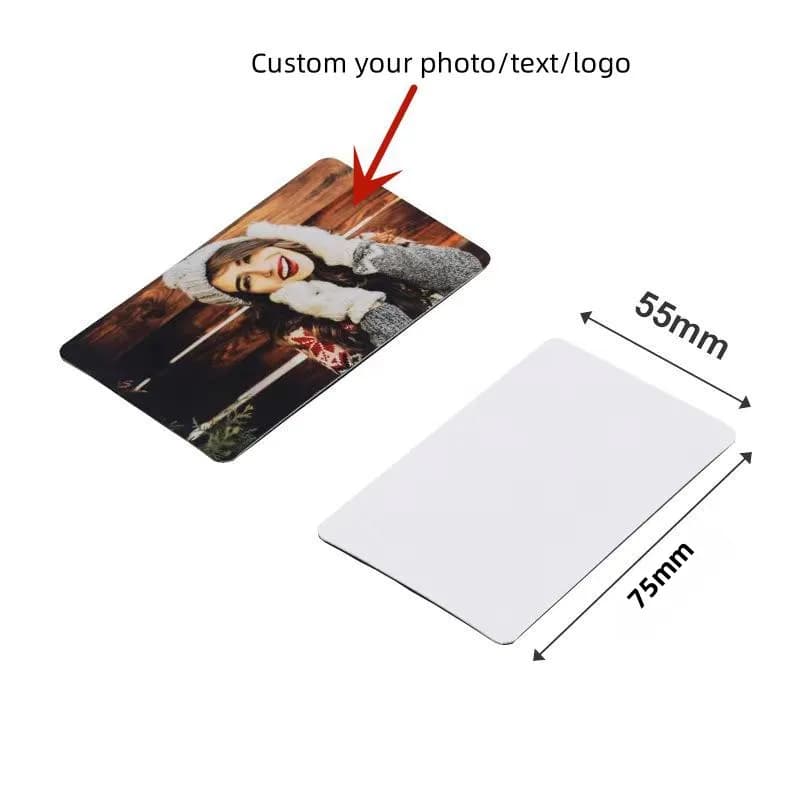 Rettangolo personalizzato 75x55mm Foto personalizzata Salva la data Magneti da frigorifero Matrimonio Spazi vuoti per sublimazione magnetica morbida