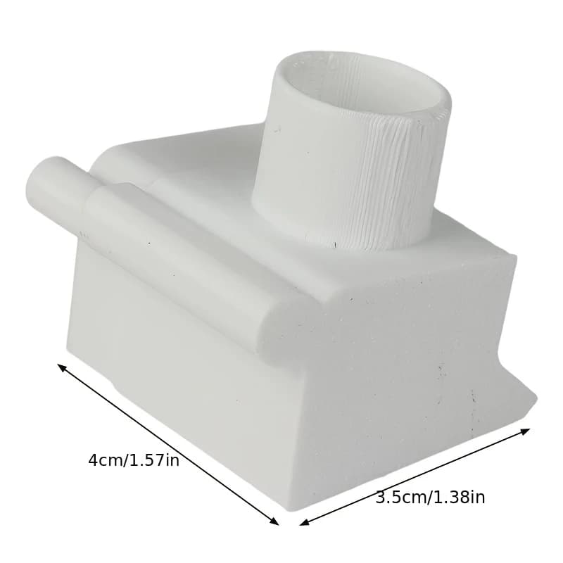 yes3D Printed Greenhouse Pipe Drain End with Holes, Easy Clean Pipe Cover for Garden Gutters Irrigation Pipe Smooth Water Draina