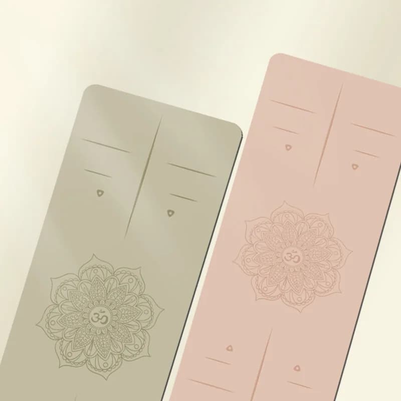 Anti-slip natural coconut yoga mat for fitness gym in PU ecological