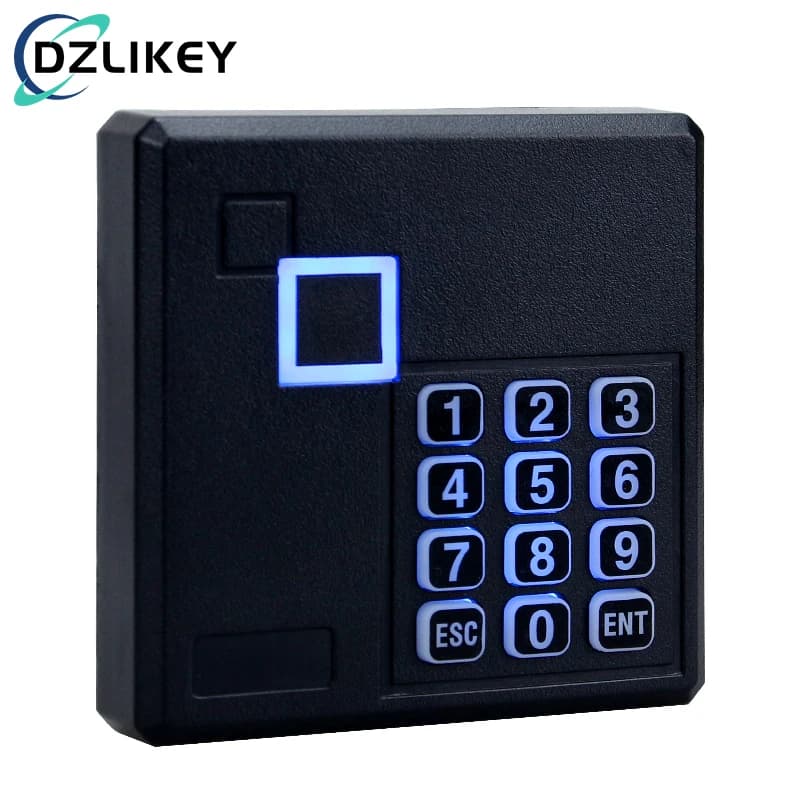 Tastiera per controllo accessi NFC, lettore di schede RFID IC da 13,56 Mhz, Wiegand26/34, RS485, RS232, formato TTL per sistemi di controllo accessi