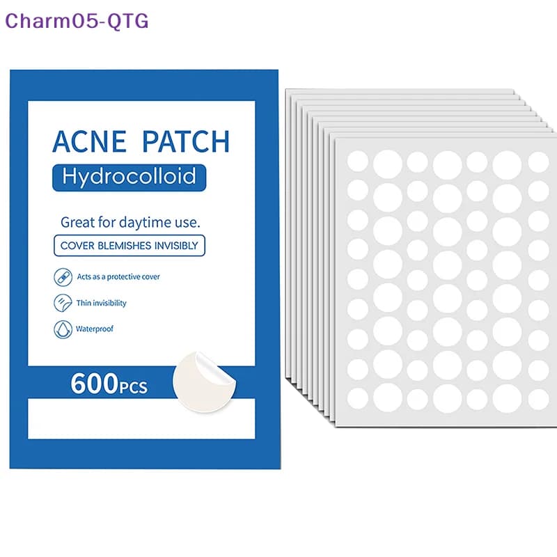 600 pieces patches for pimples for acne removal - invisible concealer stickers spots for face beauty makeup supplies for skin care for face imperfections