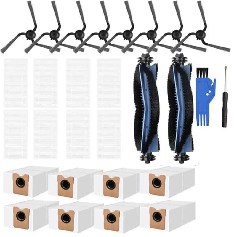 Parti di ricambio compatibili con il robot aspirapolvere C10, spazzole laterali, sacchetti per la polvere, accessori per C10 con sistema di svuotamento automatico