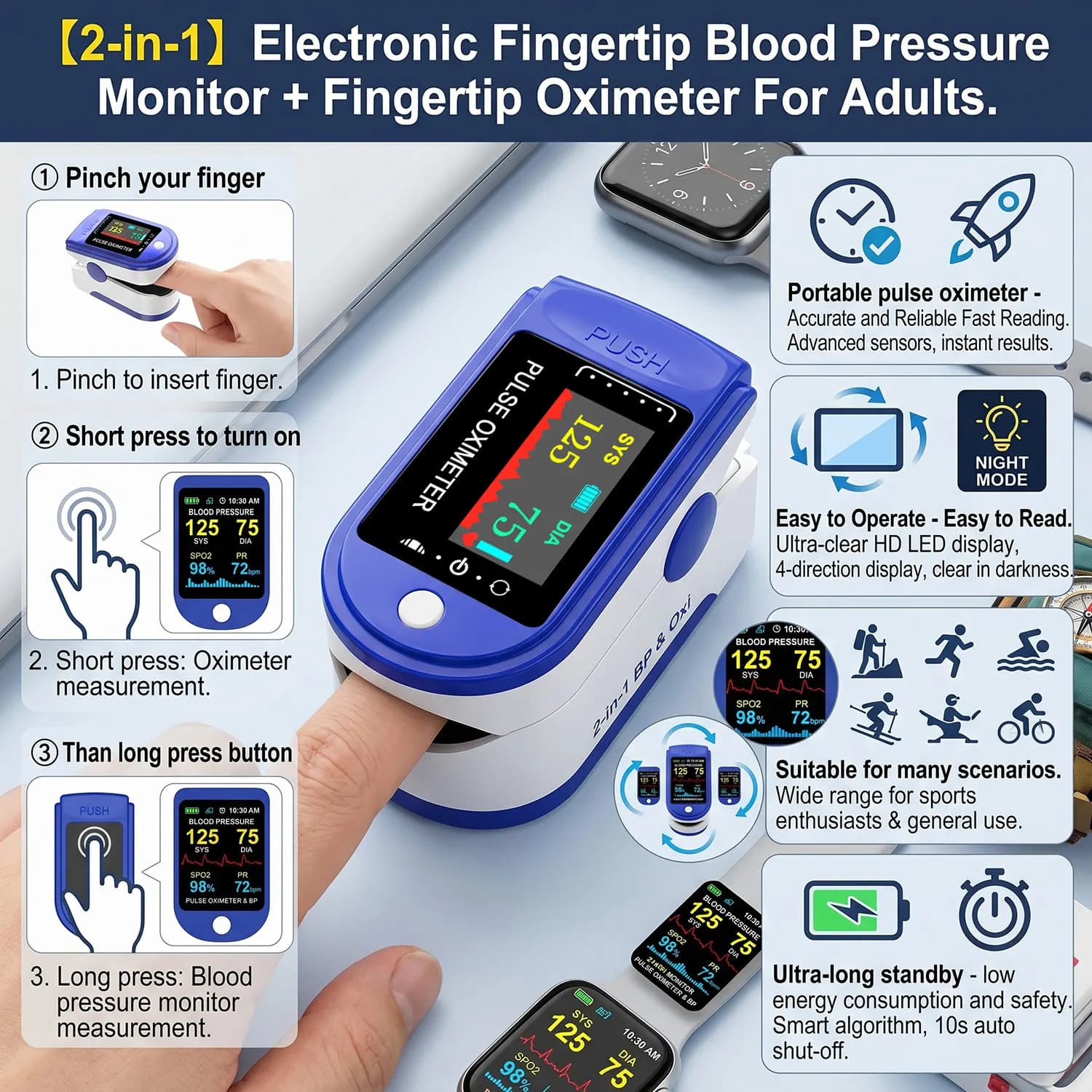 Health Care Finger Oled Pulse Oximeter SPO2 Medical Portable Blood Oxygen With Respiratory Rate Oximetro De Dedo pulsioximetro