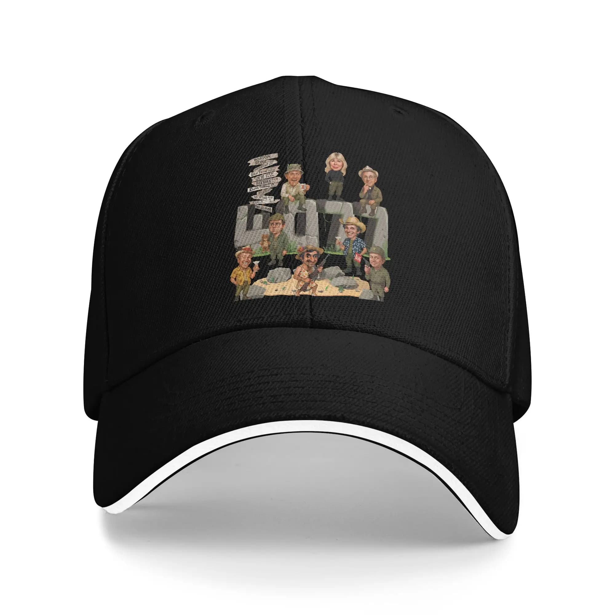 MASH 4077 Cappellino da baseball con stampa di design, cappello da camionista estivo per donna e uomo, cappellini da baseball Kpop Rock