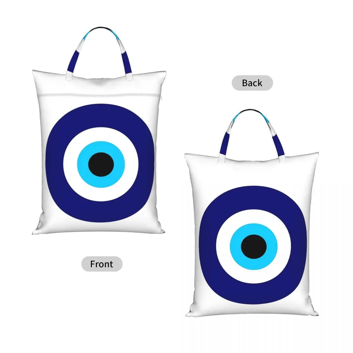 Magic Eye Five Set Evil Ey Travel Laundry Bag Waterproof Reusable Dirty Clothes Pouch Gym Yoga Camping Washing Basket