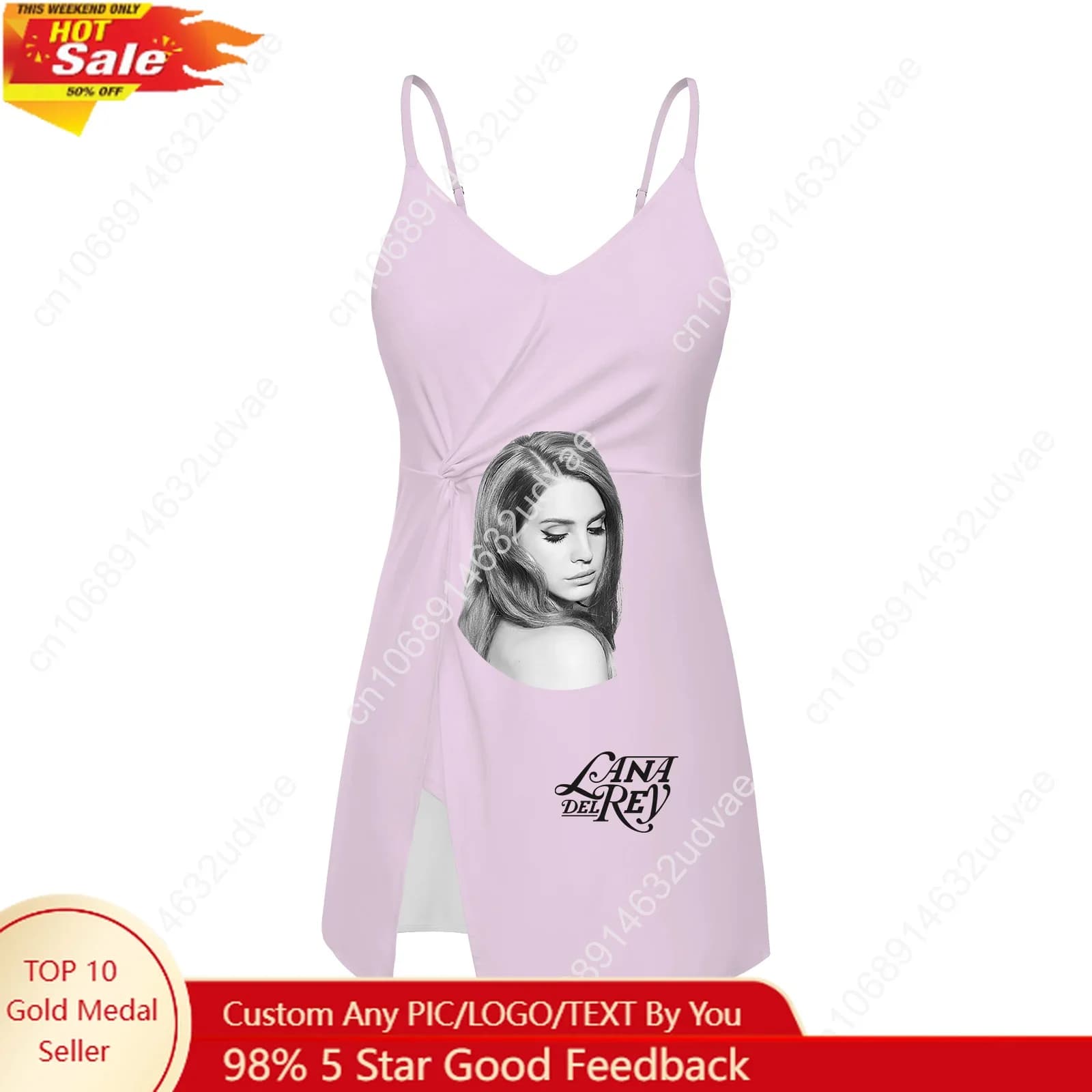 Costume da bagno a fascia Lana Del Rey Singer, costumi da bagno da donna, per feste in piscina, moda personalizzata, bikini, abbigliamento da spiaggia personalizzato